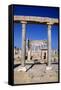 The Market, Leptis Magna, Libya, C3rd Century Ad. Pillars in the Ancient Roman City-Vivienne Sharp-Framed Stretched Canvas