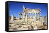 The Market, Leptis Magna, Libya-Vivienne Sharp-Framed Stretched Canvas