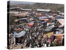 The Market of Lalibela, Amhara Region, Ethiopia, Africa-Angelo Cavalli-Stretched Canvas