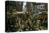 The Market of Verona, 1884-Adolph von Menzel-Stretched Canvas