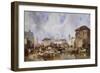 The Market on the Quay, Bruges-Samuel Austin-Framed Giclee Print