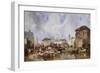 The Market on the Quay, Bruges-Samuel Austin-Framed Giclee Print