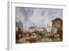 The Market on the Quay, Bruges-Samuel Austin-Framed Giclee Print
