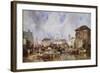 The Market on the Quay, Bruges-Samuel Austin-Framed Giclee Print