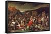 The Market, or the Fair of Poggio a Caiano-Giuseppe Maria Crespi-Framed Stretched Canvas