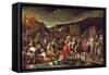 The Market, or the Fair of Poggio a Caiano-Giuseppe Maria Crespi-Framed Stretched Canvas