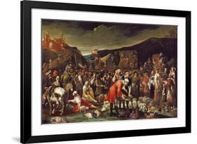 The Market, or the Fair of Poggio a Caiano-Giuseppe Maria Crespi-Framed Giclee Print