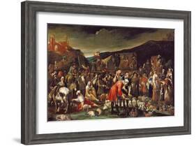 The Market, or the Fair of Poggio a Caiano-Giuseppe Maria Crespi-Framed Giclee Print