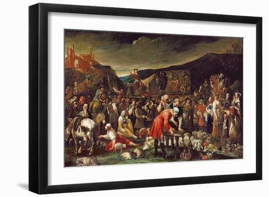 The Market, or the Fair of Poggio a Caiano-Giuseppe Maria Crespi-Framed Giclee Print