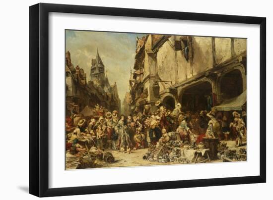 The Market Place, 1862-Leon Bakst-Framed Giclee Print