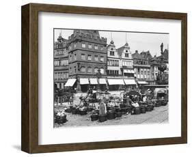 The Market Place at Trier, circa 1910-Jousset-Framed Giclee Print