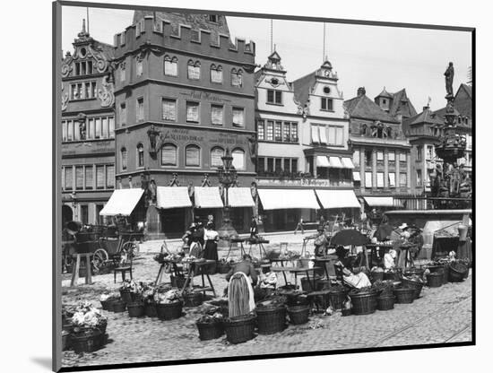 The Market Place at Trier, circa 1910-Jousset-Mounted Giclee Print