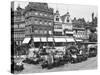 The Market Place at Trier, circa 1910-Jousset-Stretched Canvas