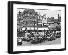 The Market Place at Trier, circa 1910-Jousset-Framed Giclee Print