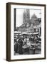 The Market Place at Worms Cathedral, Worms, Germany, 1922-Donald Mcleish-Framed Giclee Print