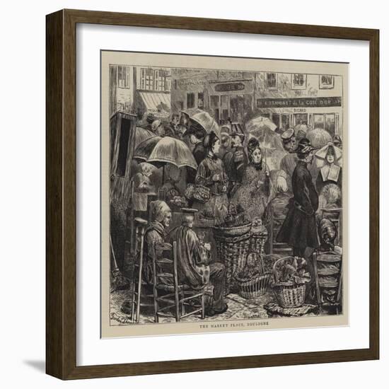 The Market Place, Boulogne-null-Framed Giclee Print