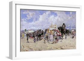 The Market Place, Granada, C1869-1902-Baldomer Galofre Gimenez-Framed Giclee Print