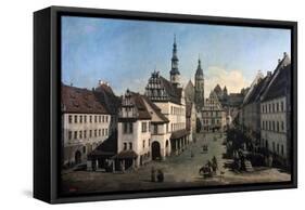 The Market Place in Pirna, C1752-C1755-Bernardo Bellotto-Framed Stretched Canvas