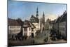 The Market Place in Pirna, C1752-C1755-Bernardo Bellotto-Mounted Giclee Print