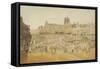 The Market Place, Norwich, Taken from Mr Cooper's, 1807-John Sell Cotman-Framed Stretched Canvas