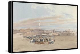 The Market Place, Tanga, Egypt, 1874-William Paton Burton-Framed Stretched Canvas