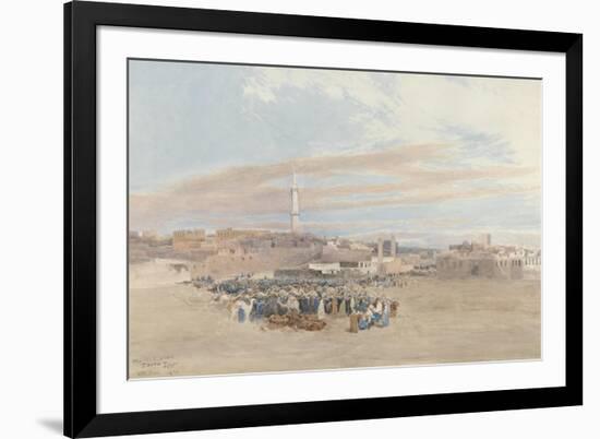 The Market Place, Tanga, Egypt, 1874-William Paton Burton-Framed Giclee Print