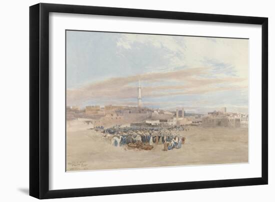 The Market Place, Tanga, Egypt, 1874-William Paton Burton-Framed Giclee Print