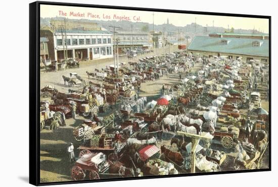 The Market Place-null-Framed Stretched Canvas