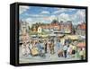 The Market Place-Trevor Mitchell-Framed Stretched Canvas