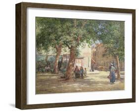 The Market Square-William Kay Blacklock-Framed Giclee Print