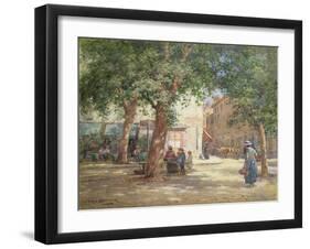 The Market Square-William Kay Blacklock-Framed Giclee Print