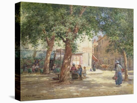 The Market Square-William Kay Blacklock-Stretched Canvas