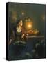 The Market Stall-Petrus van Schendel-Stretched Canvas