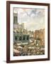 The Market Surrounding the Church of Saint-Jacques, Dieppe, 1901-Camille Pissarro-Framed Giclee Print