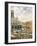 The Market Surrounding the Church of Saint-Jacques, Dieppe, 1901-Camille Pissarro-Framed Giclee Print