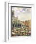 The Market Surrounding the Church of Saint-Jacques, Dieppe, 1901-Camille Pissarro-Framed Giclee Print