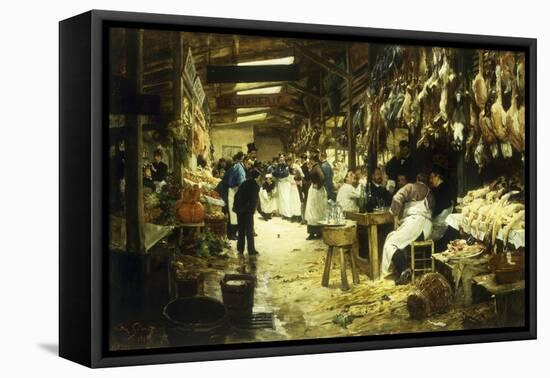 The Marketplace, 1885-Victor Gabriel Gilbert-Framed Stretched Canvas