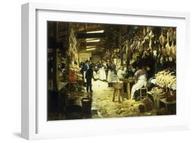 The Marketplace, 1885-Victor Gabriel Gilbert-Framed Giclee Print