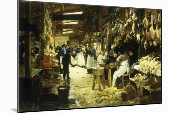 The Marketplace, 1885-Victor Gabriel Gilbert-Mounted Giclee Print