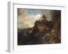 The Marksburg on the River Rhine, 1869-Charles Hoguet-Framed Giclee Print