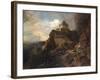The Marksburg on the River Rhine, 1869-Charles Hoguet-Framed Giclee Print