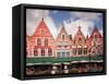 The Markt (Main Market Place), Bruges, Belgium, Europe-Gavin Hellier-Framed Stretched Canvas