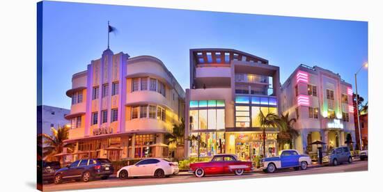 The Marlin and The Webster Hotel on Collins Avenue, Miami Beach in Miami, Florida, USA-null-Stretched Canvas