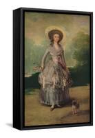 'The Marquesa de Pontejos', c1786-Francisco Goya-Framed Stretched Canvas