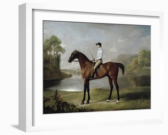 The Marquess of Rockingham's "Scrub", with John Singleton Up, 1762-George Stubbs-Framed Giclee Print