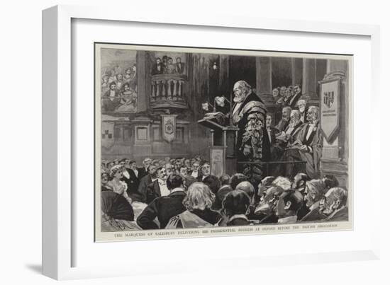 The Marquess of Salisbury Delivering His Presidential Address at Oxford before the British Associat-Alexander Stuart Boyd-Framed Giclee Print