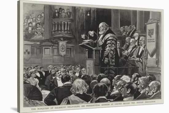 The Marquess of Salisbury Delivering His Presidential Address at Oxford before the British Associat-Alexander Stuart Boyd-Stretched Canvas