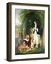 The Marquess of Stafford and the Lady Evelyn Gower-Edwin Henry Landseer-Framed Giclee Print