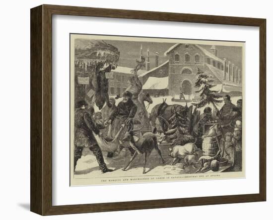 The Marquis and Marchioness of Lorne in Canada, Christmas Eve at Ottawa-null-Framed Giclee Print