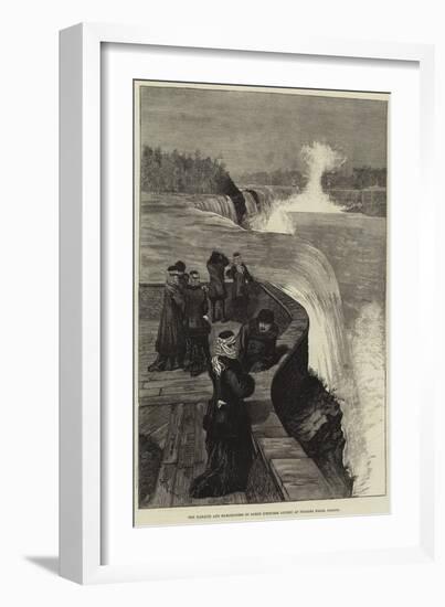 The Marquis and Marchioness of Lorne (Princess Louise) at Niagara Falls, Canada-null-Framed Giclee Print